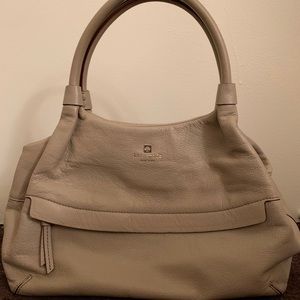 Kate Spade Grayish/Tan Tote Bag
